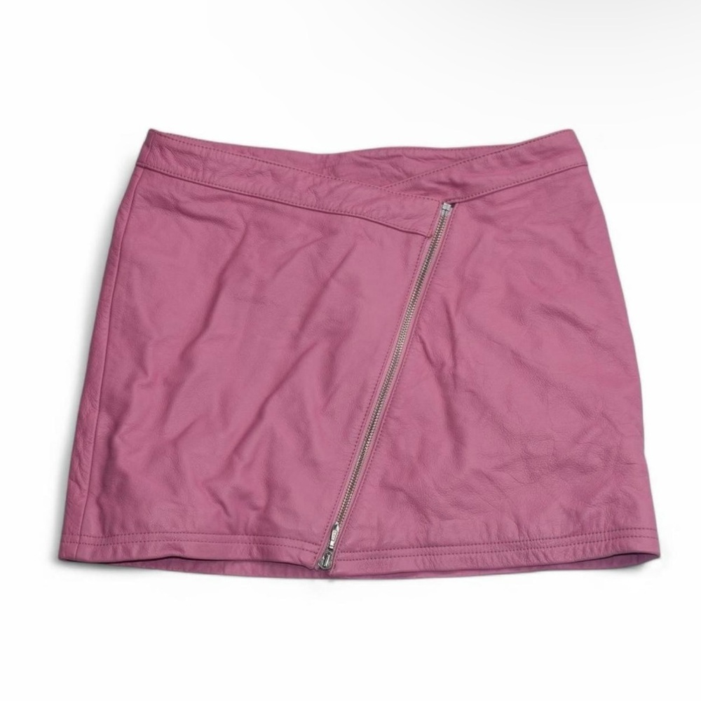 SOLD:Pink leather skirt